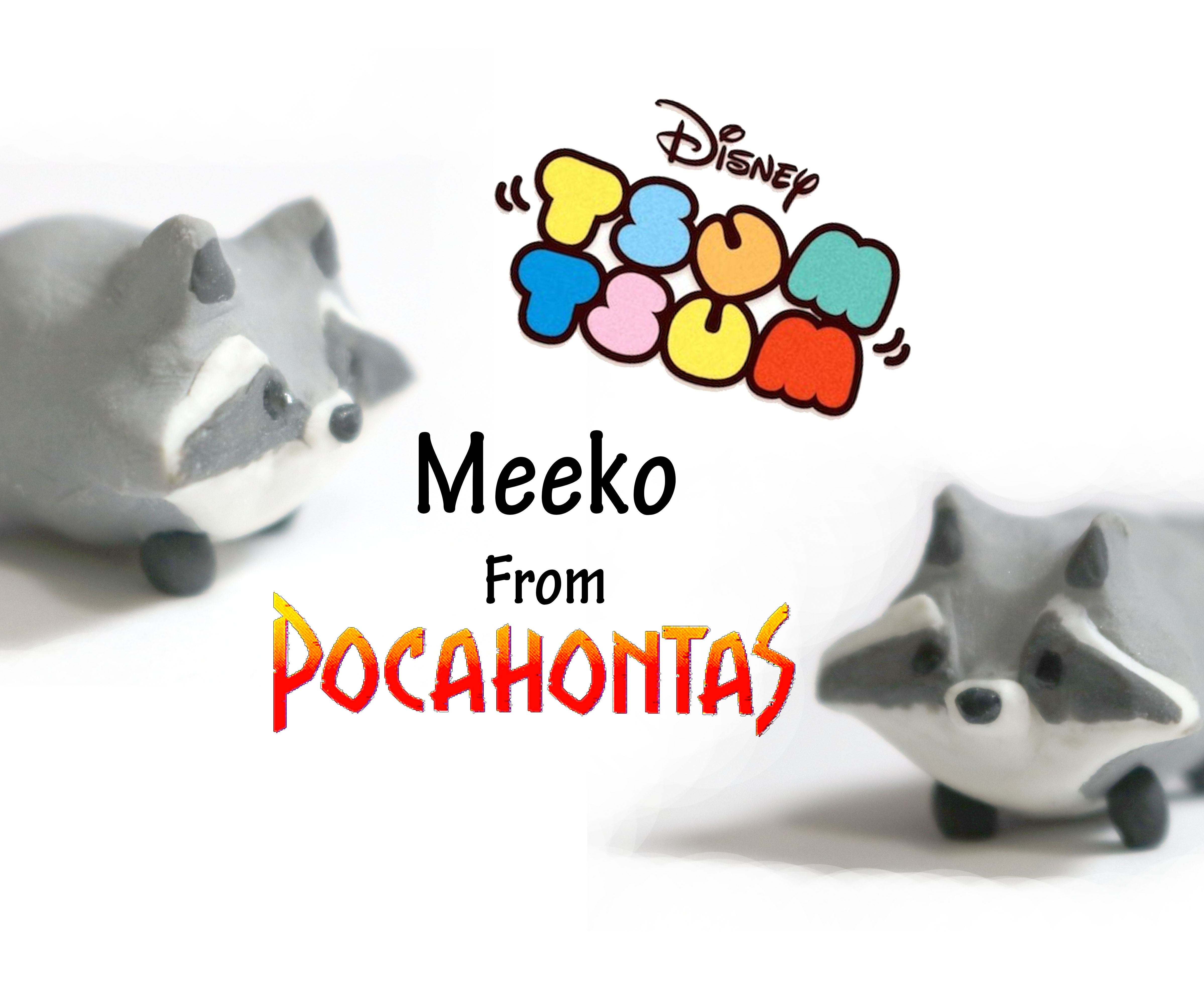 Tutorial: DIY Tsum Tsum Meeko - Fimo Polymer Clay