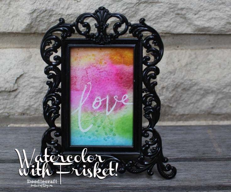 Watercolor Word Art With Frisket!