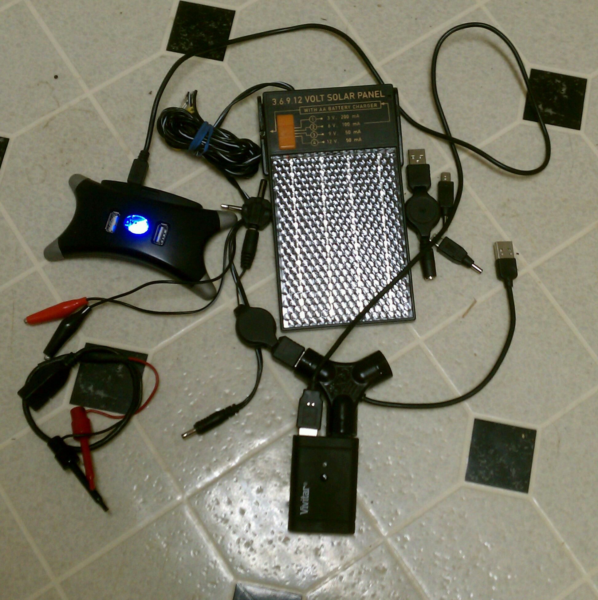 Charging Multi-volatage Devices While Camping With Solar Panel