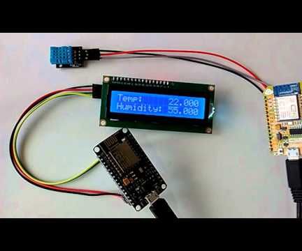 Remote Wi-Fi DHT11 Temperature and Humidity I2C 2 X 16 LCD Display With ...