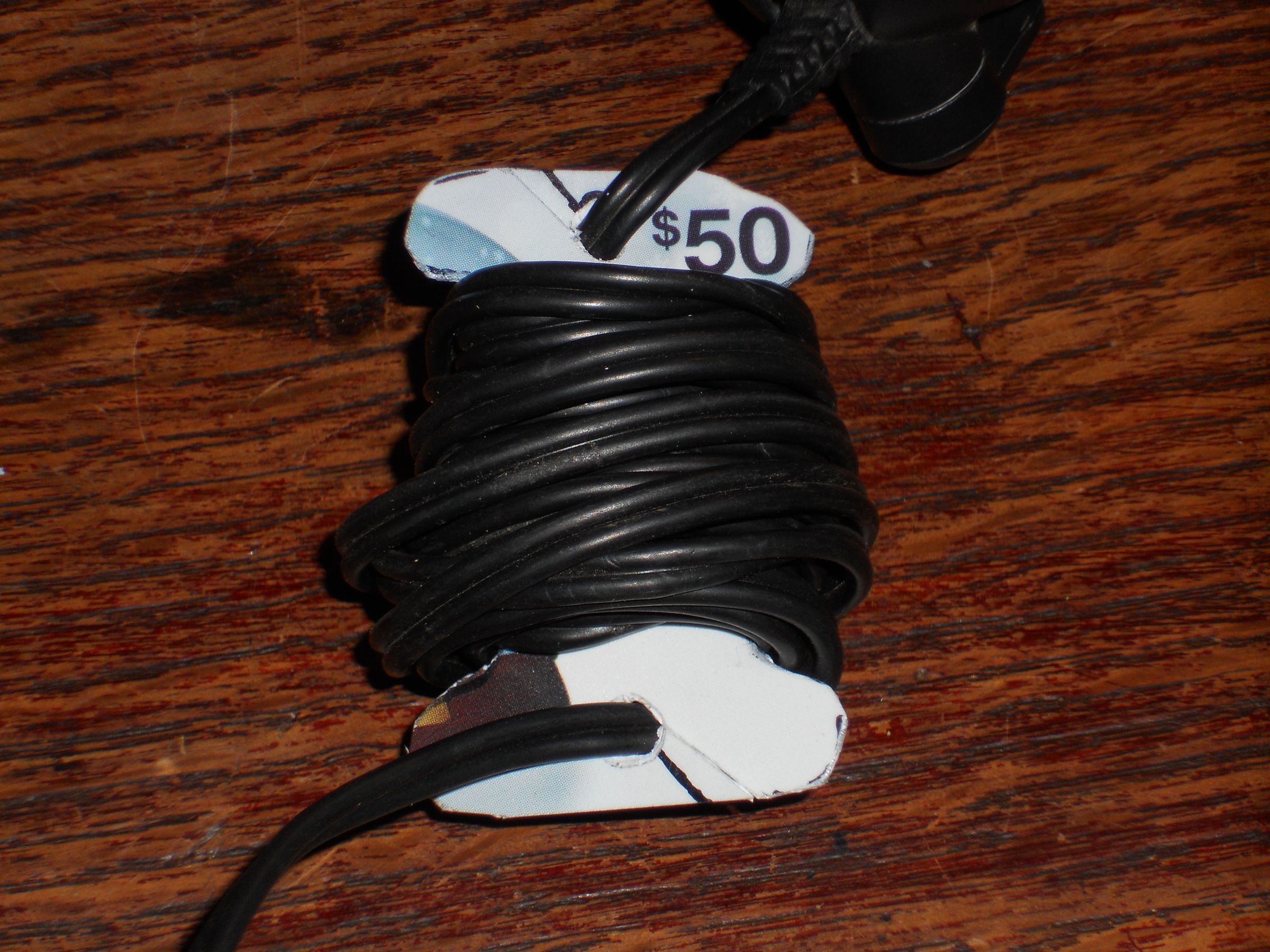 Cord Wrap From Used Giftcard