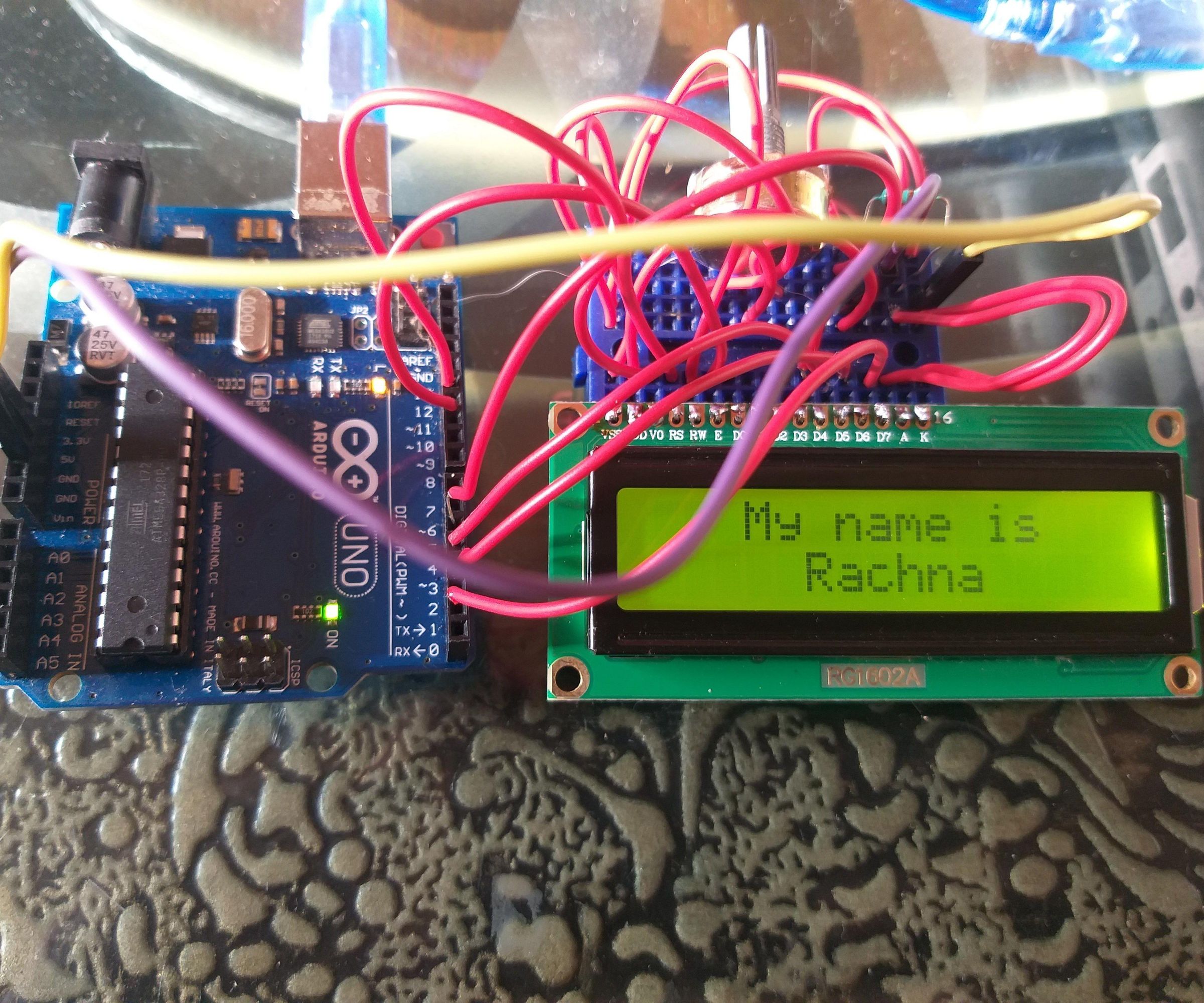 Displaying Your Name on LCD