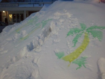 Snow Bank Street Art