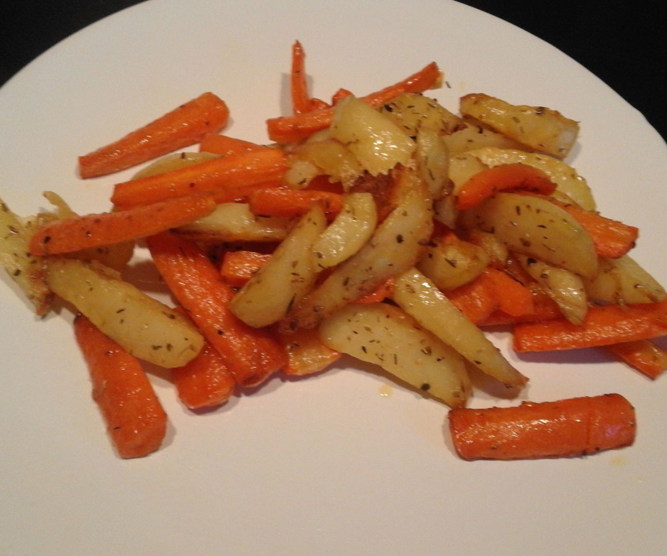 Baked Potatoes and Carots