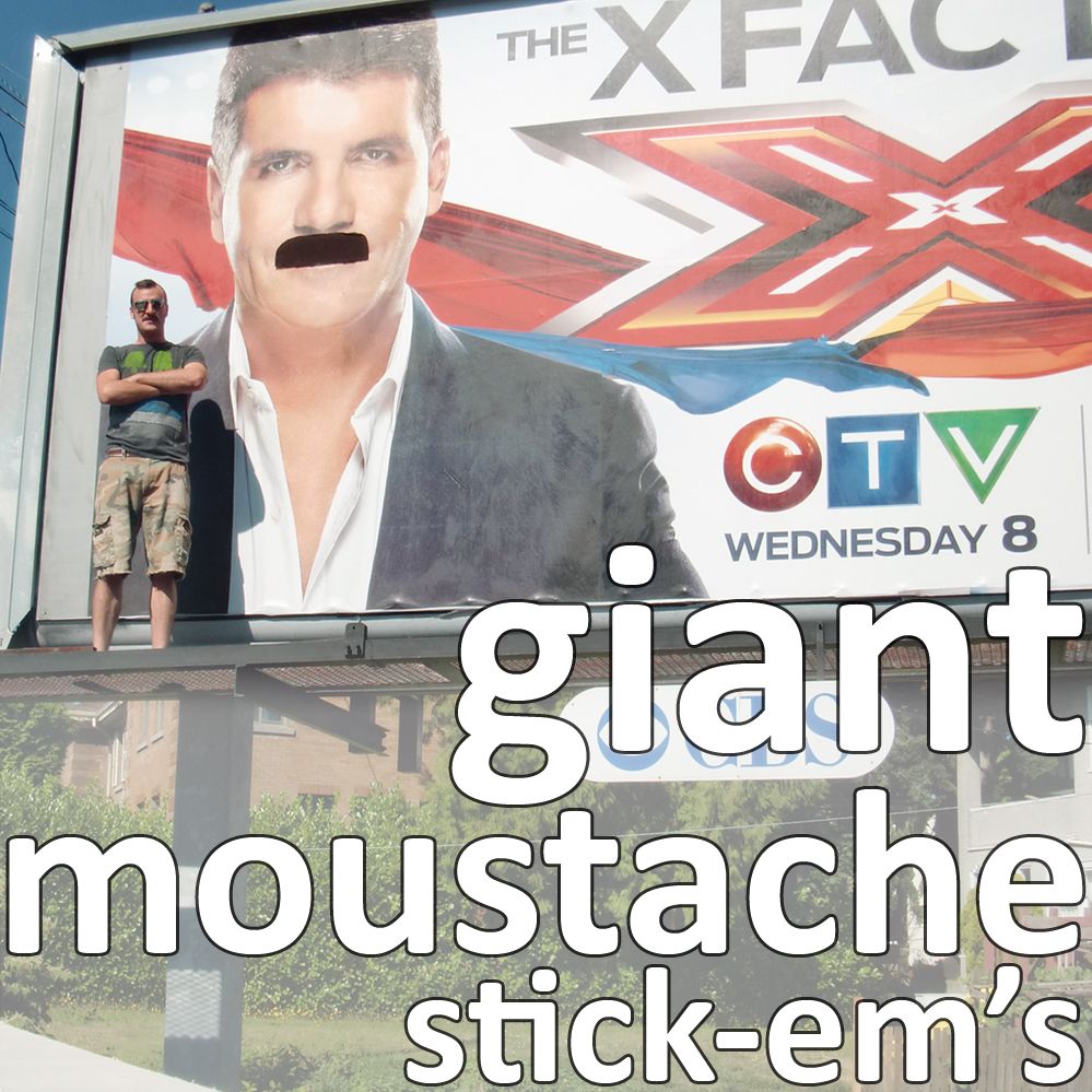 Giant Moustache Stick-em's