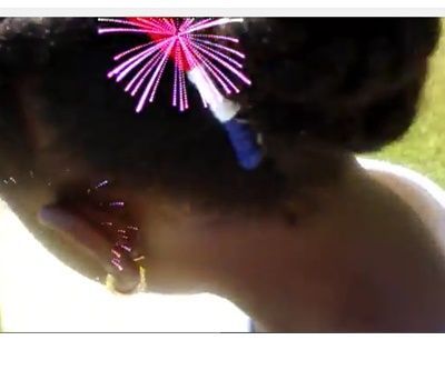 DIY Colored Side Comb (July 4th)