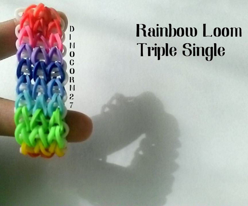 Rainbow Loom Triple Single Tutorial