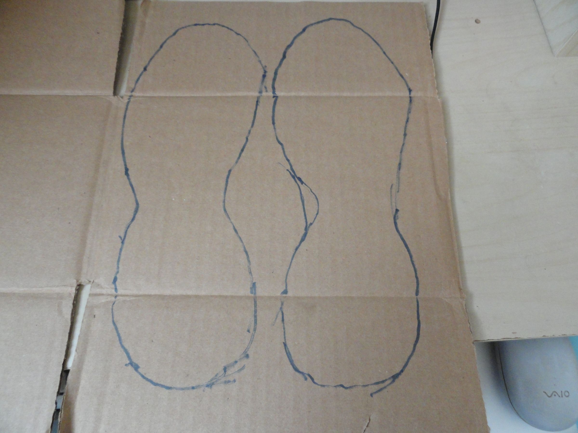Cardboard Open-toed Sandals