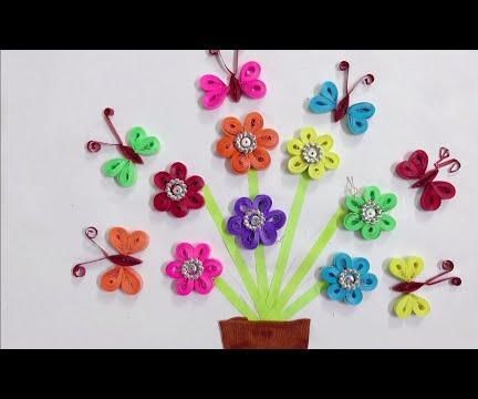 How to Make Quilled Paper Flowers and Butterflies in Rainbow Colors