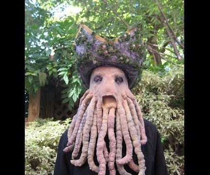 Davy Jones Mask With Moving Tentacles