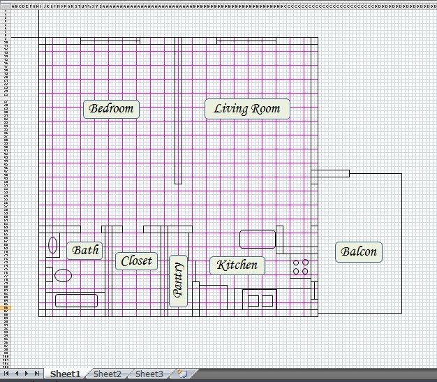 Floor Plan Excel Example Design Floor Plans Excel