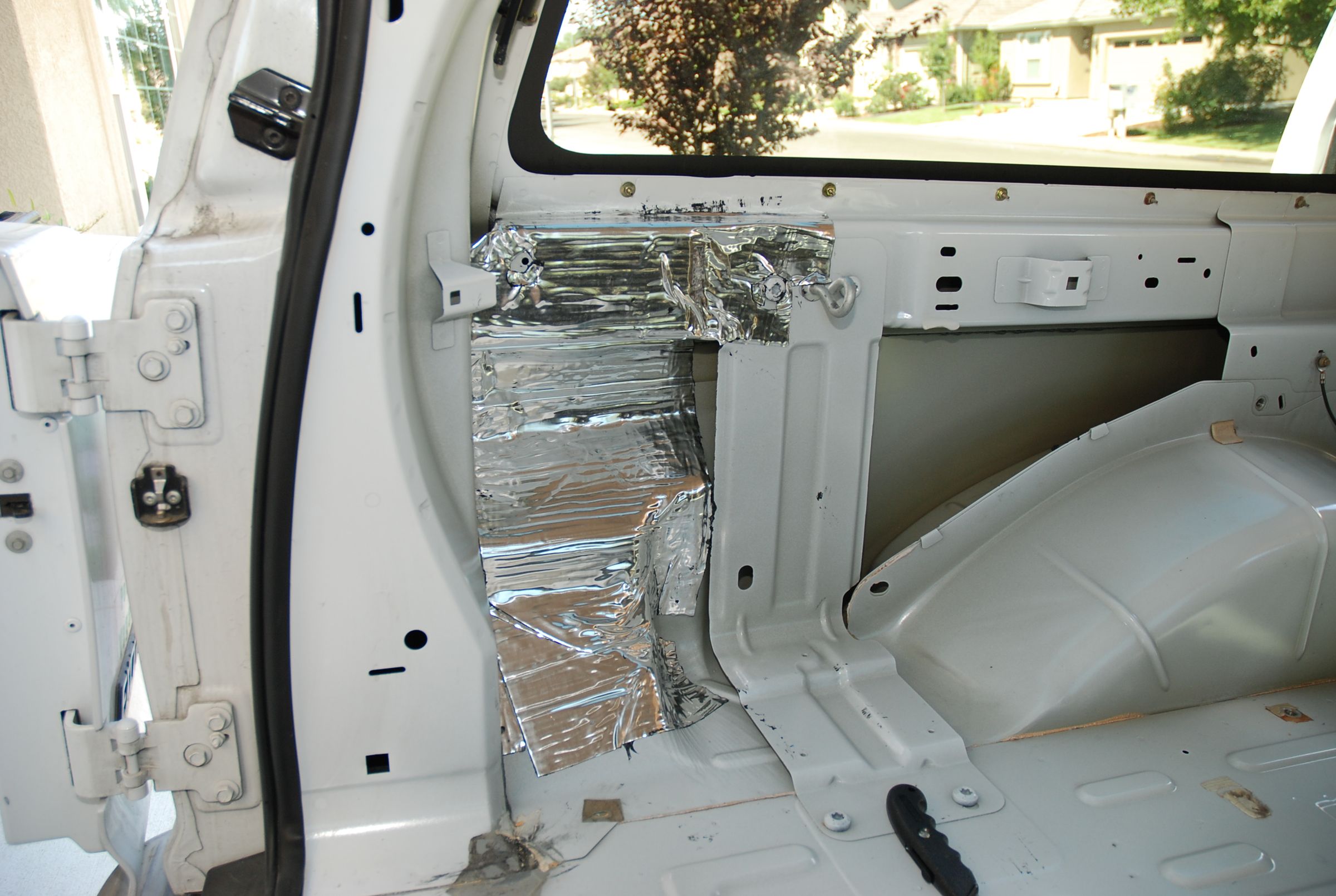 Auto Sound Deadening Part I Remove Trim, Install Some Matting. 10