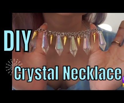DIY Chunky Iridescent Necklace