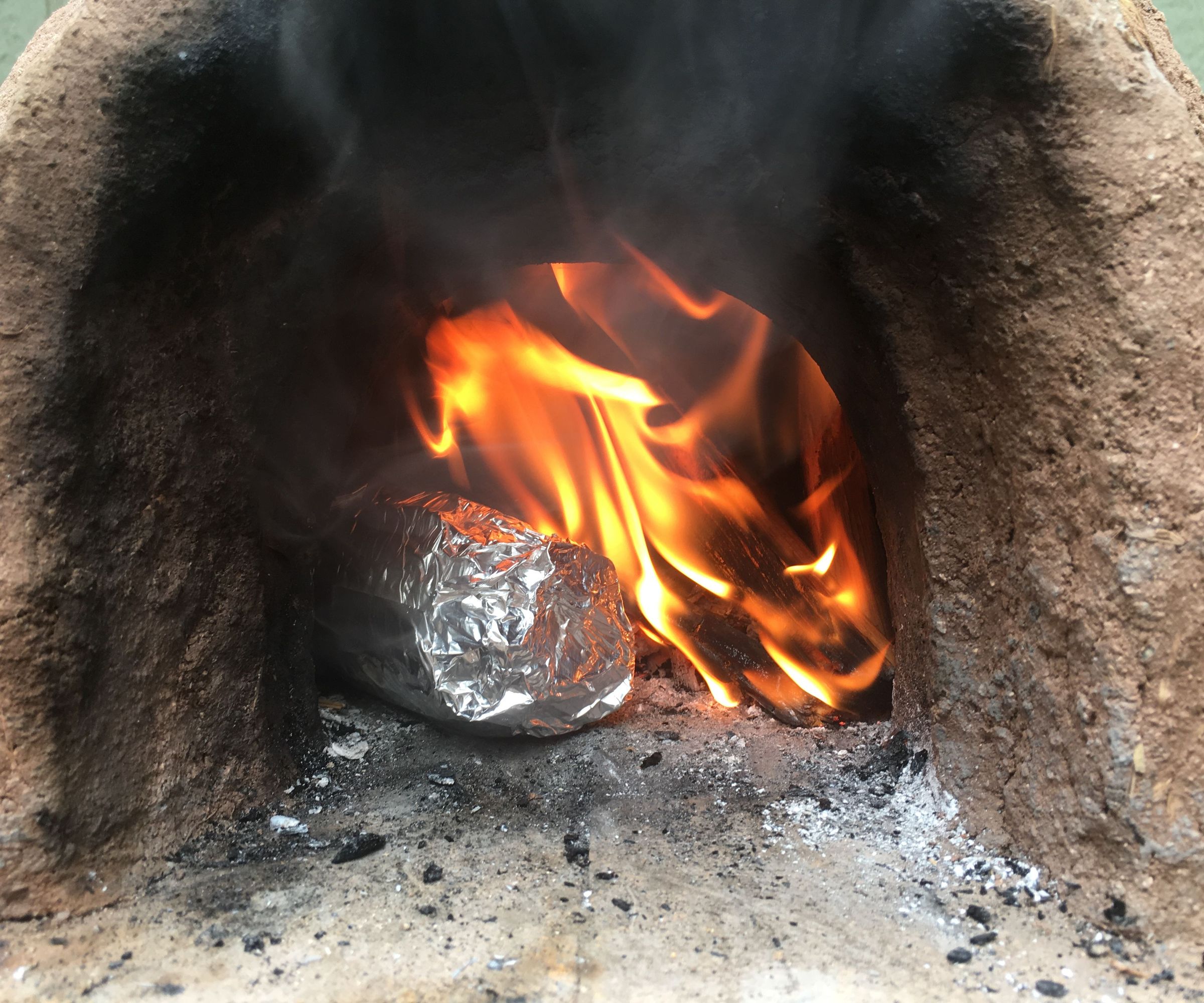 FIRE-ROASTED CLAY-OVEN CORN ON THE COB!  FANTASTIC!!