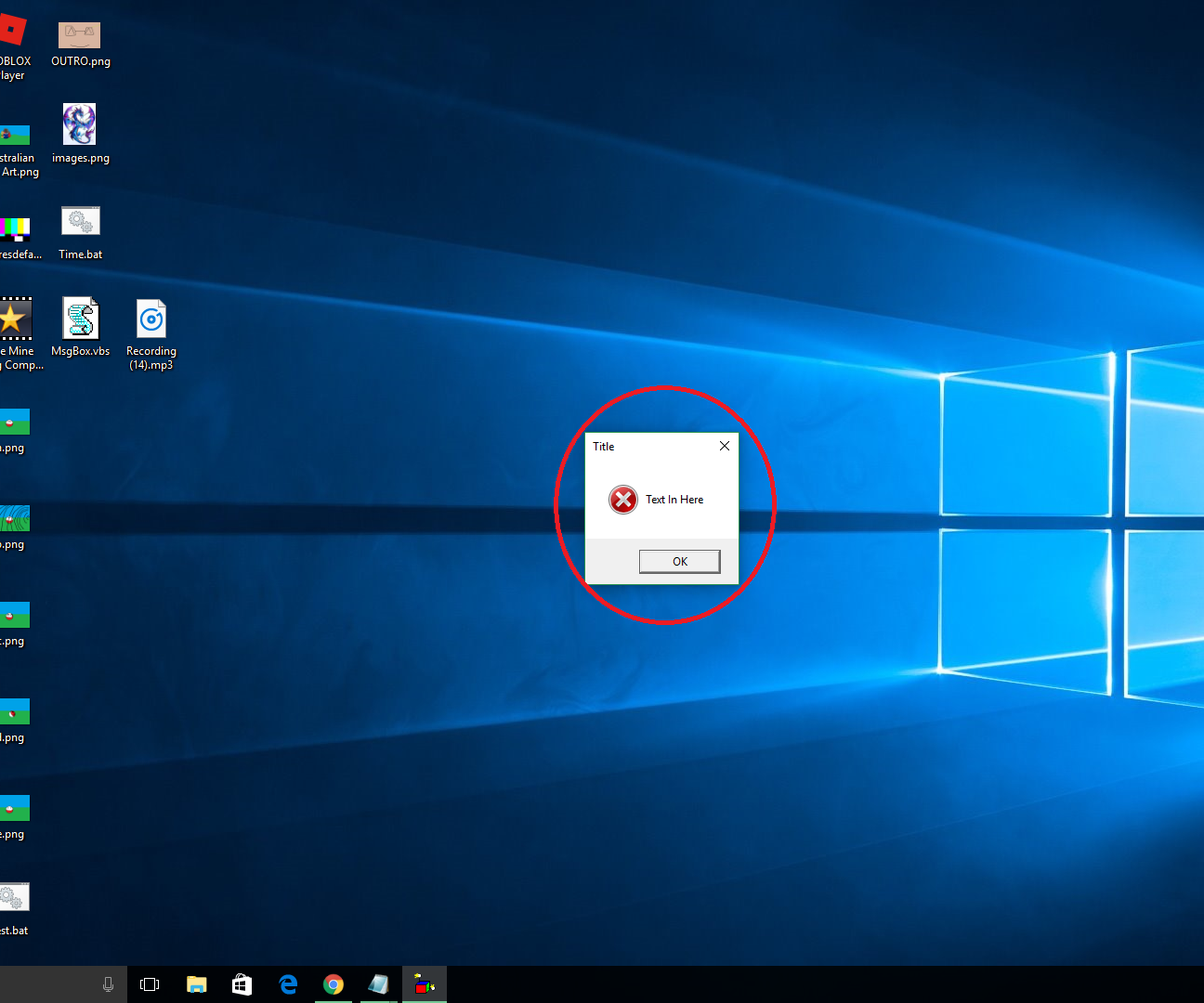 How to Make a Fake Message Error Box Program