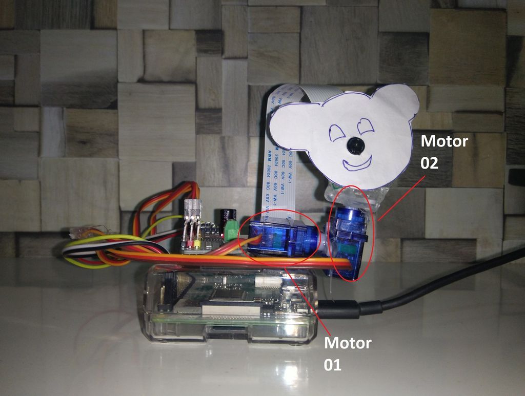 Mounting of Servo and Camera.
