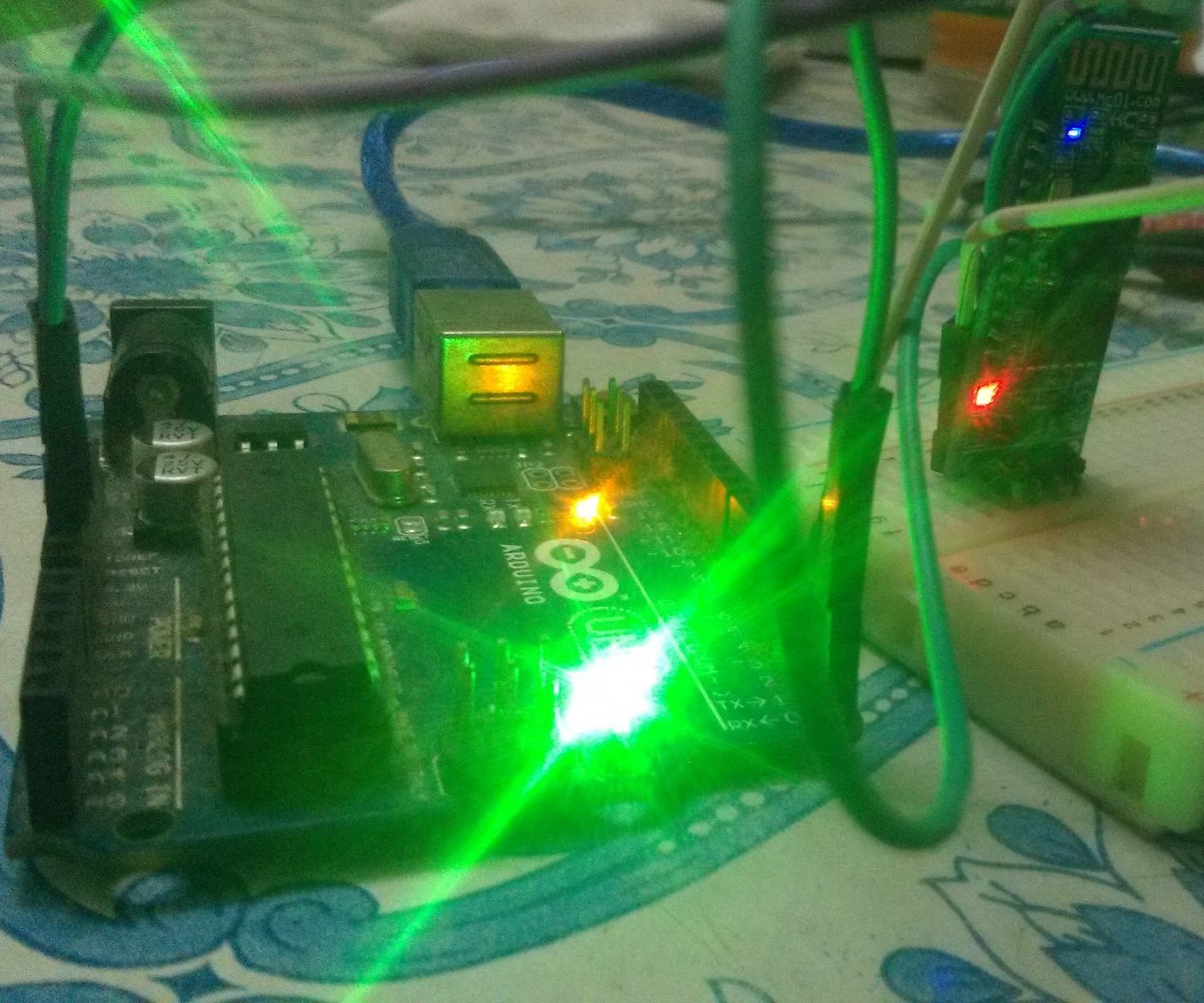 HC-05 (OR) 06 ENABLED SWITCH BY USING ATMEGA8 ARDUINO