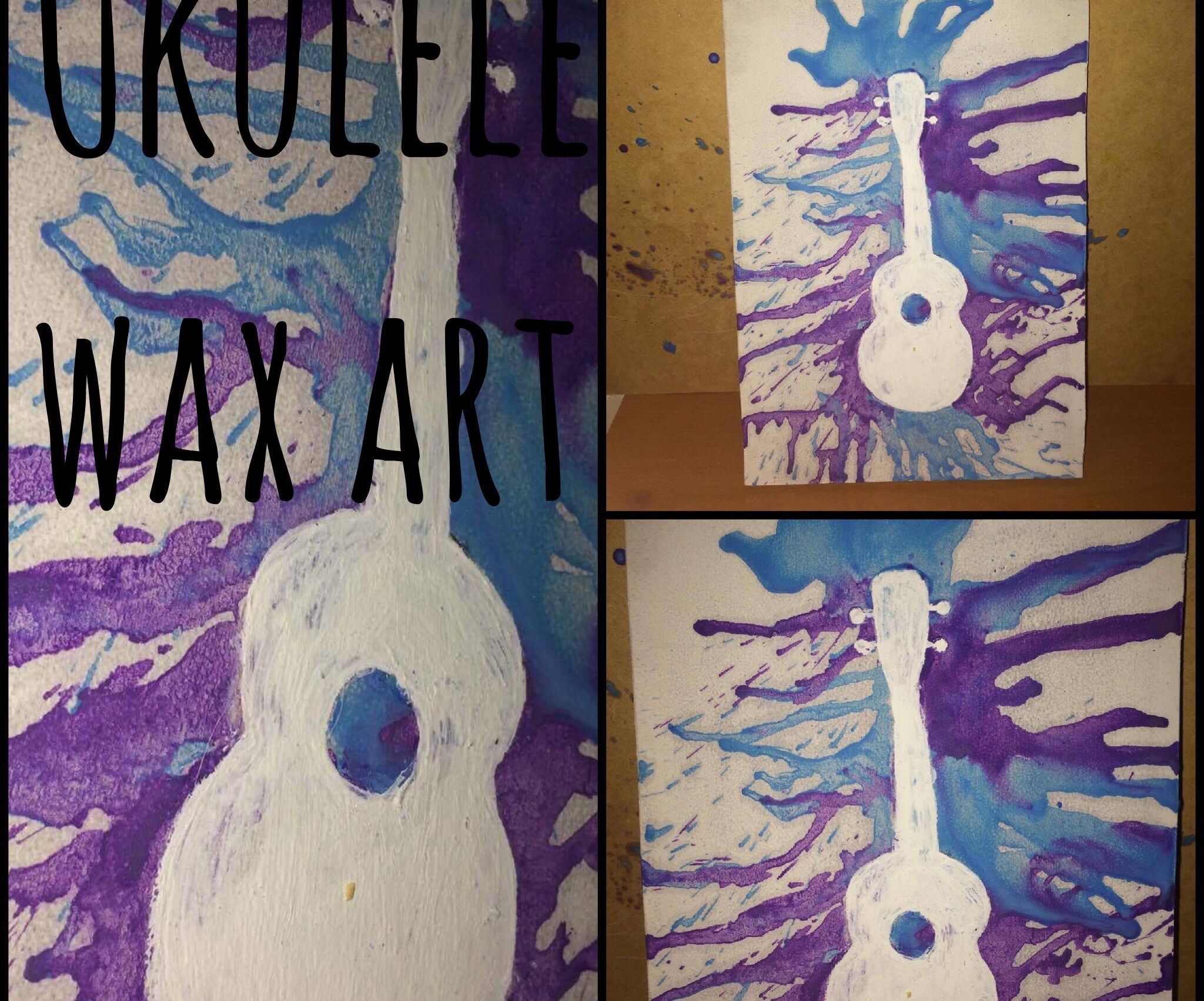 Ukulele Wax Art