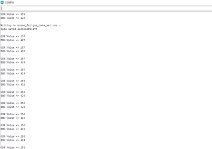 Logging Forearm Muscle Soreness Data in a CSV File on the SD Card