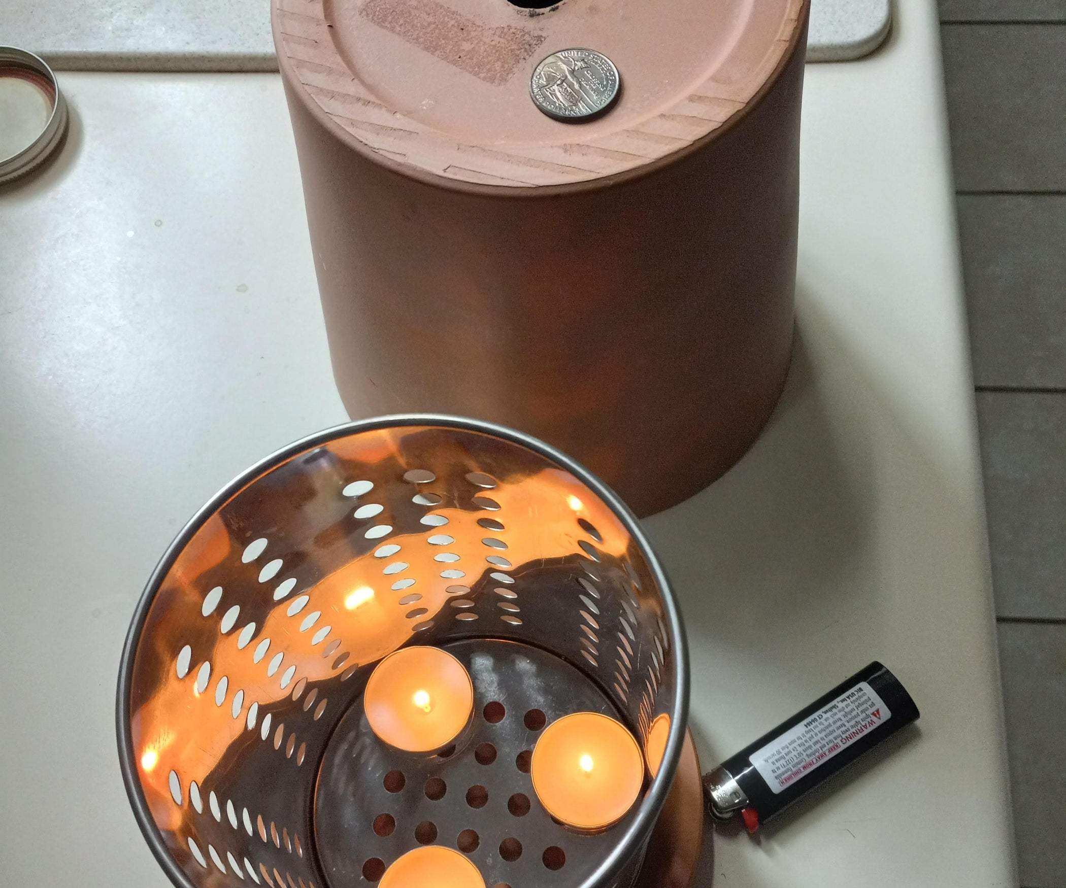 Terracotta Flower Pot Heater Made With Just 3 Items 3 Steps Instructables