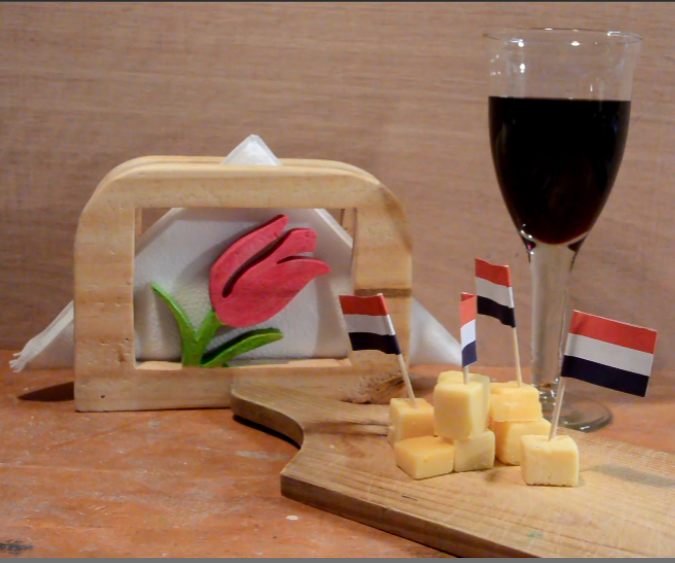 Napkin Holder With Tulips ......
