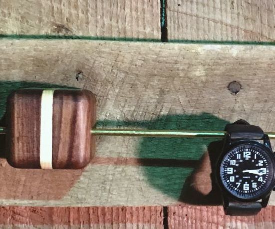 Walnut and Ash Jewelry Hanging Display