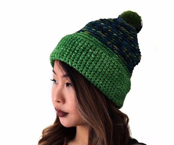 How to Crochet an Alpine Pom Pom Hat