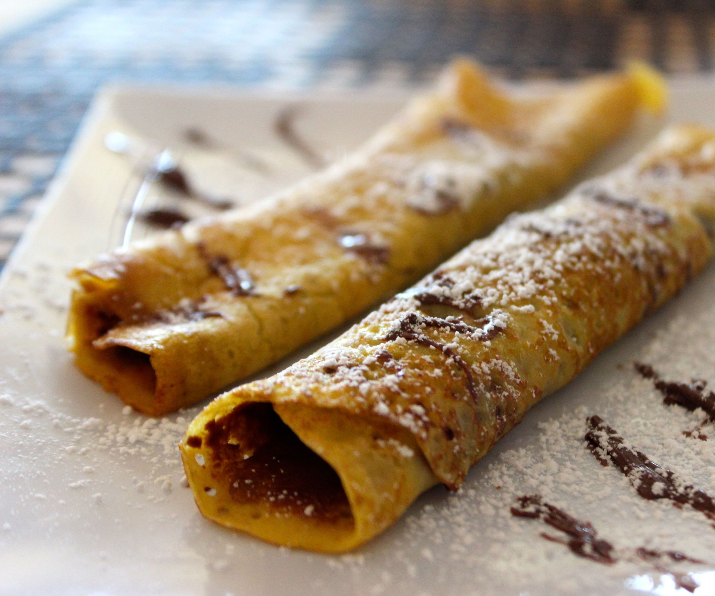 PUMPKIN CREPES WITH NUTELLA