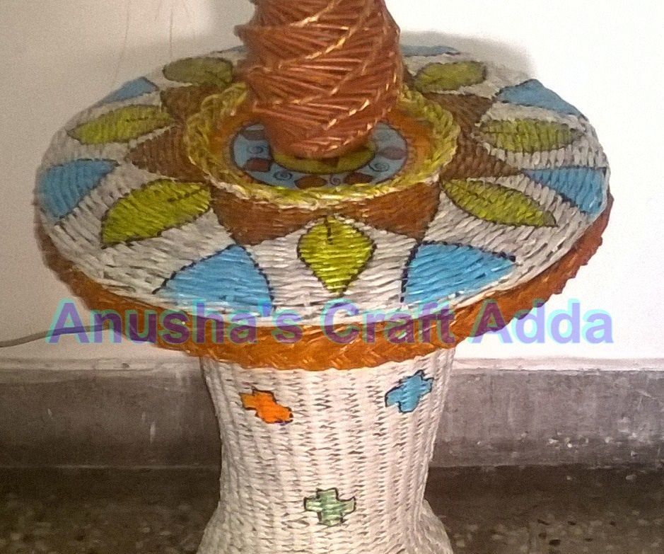 Newspaper Tube Storage Center Table