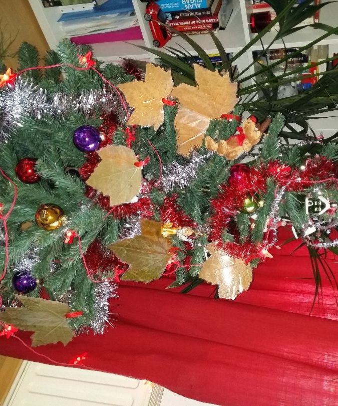 Tree Leaves Xmas Ornaments