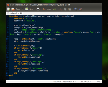 Sending Data With Octave