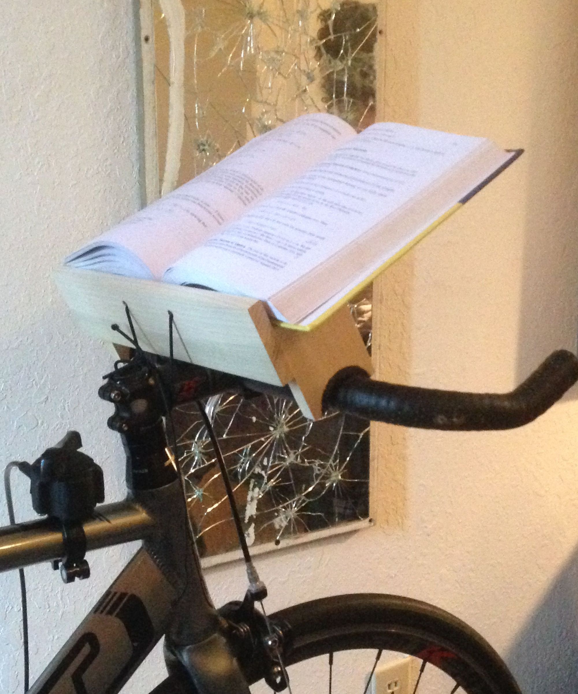 stationary bicycle book holder FlipKlip Portable Page for Hands Free Reading in Bed, on The Go, on The Treadmill & Exercise Bike Book Holder Exercise Bike Bike