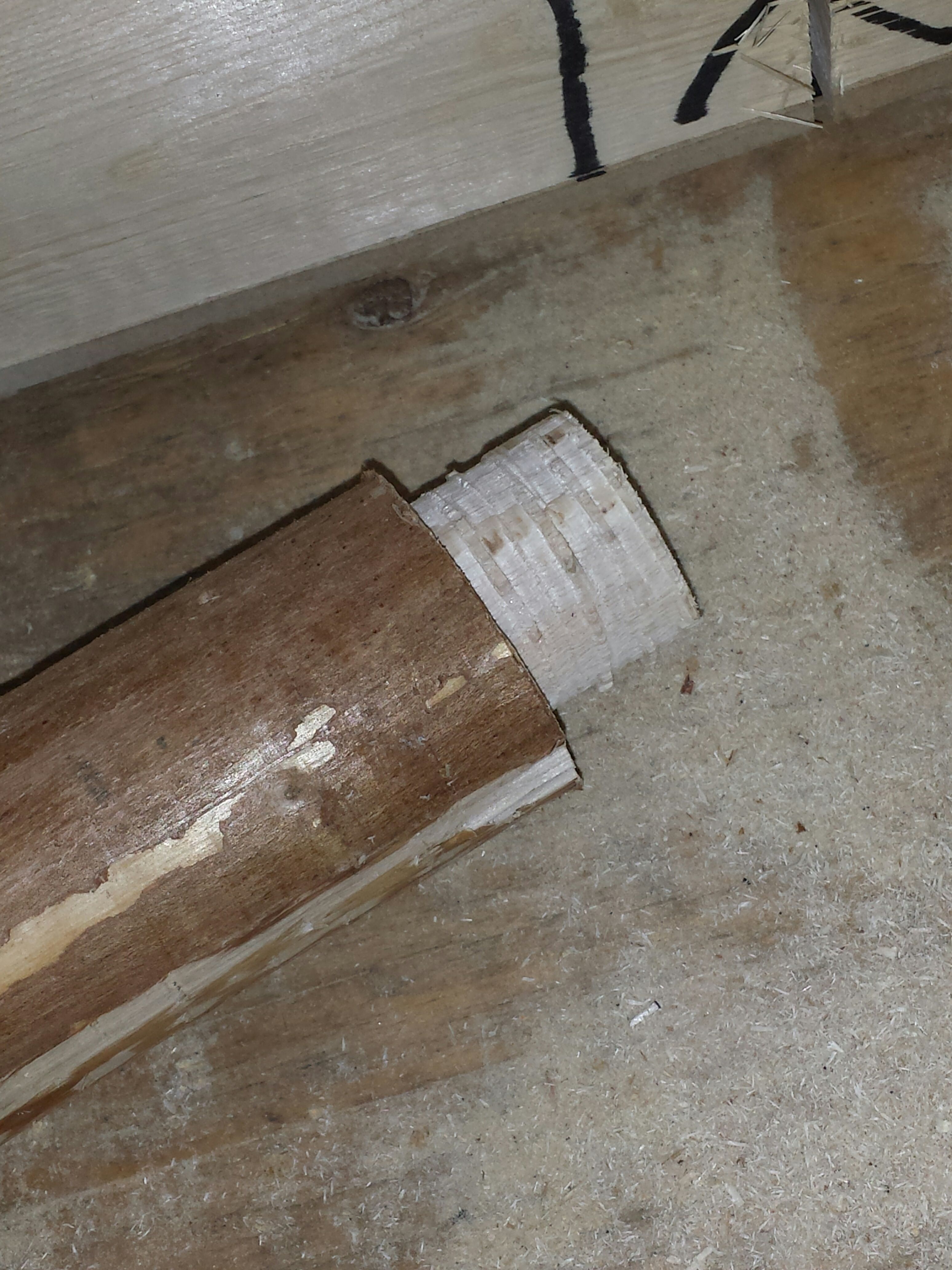 Simple Round Tenon Table Saw Jig.