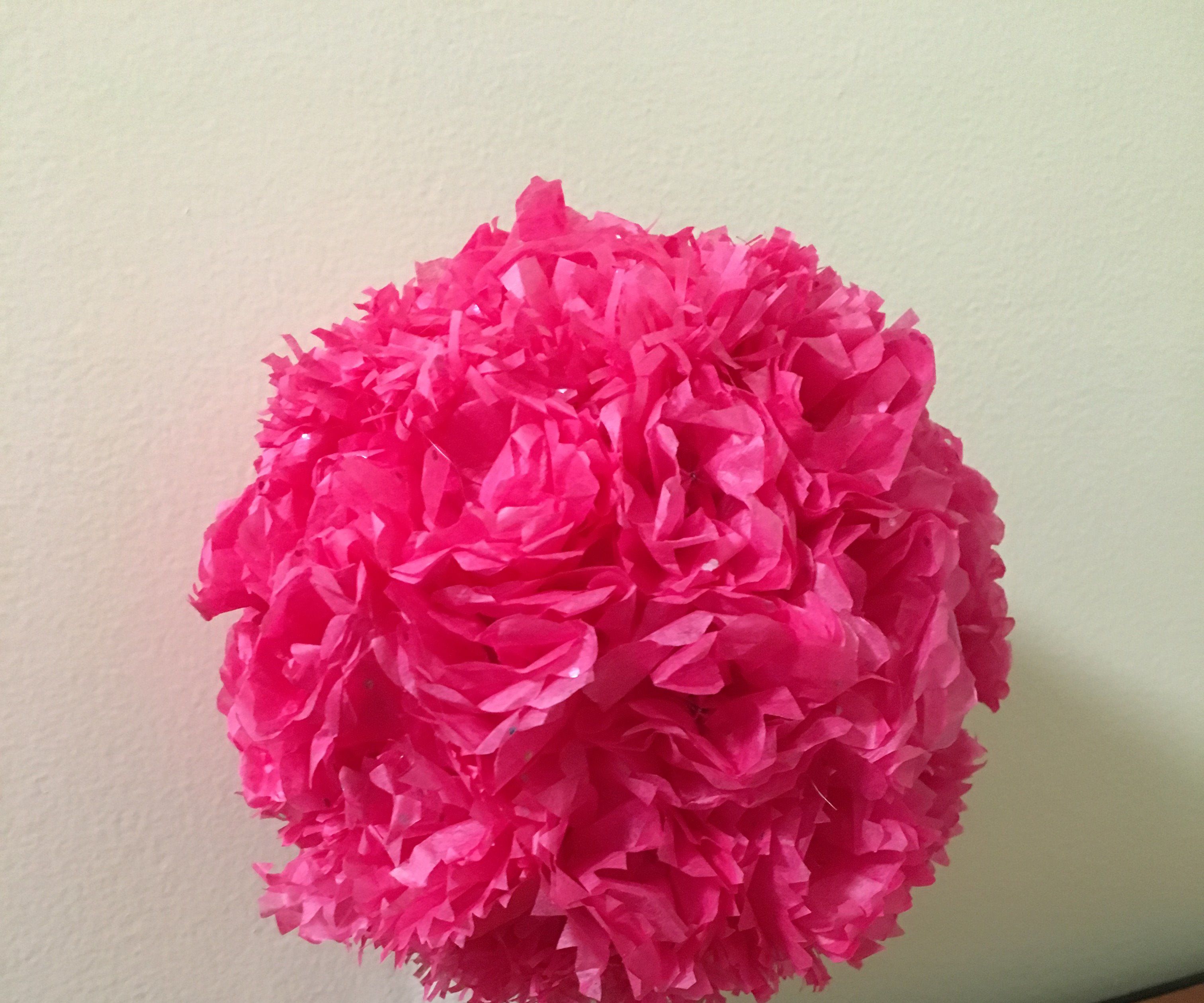 Creating a Tissue Paper Flower Centerpiece