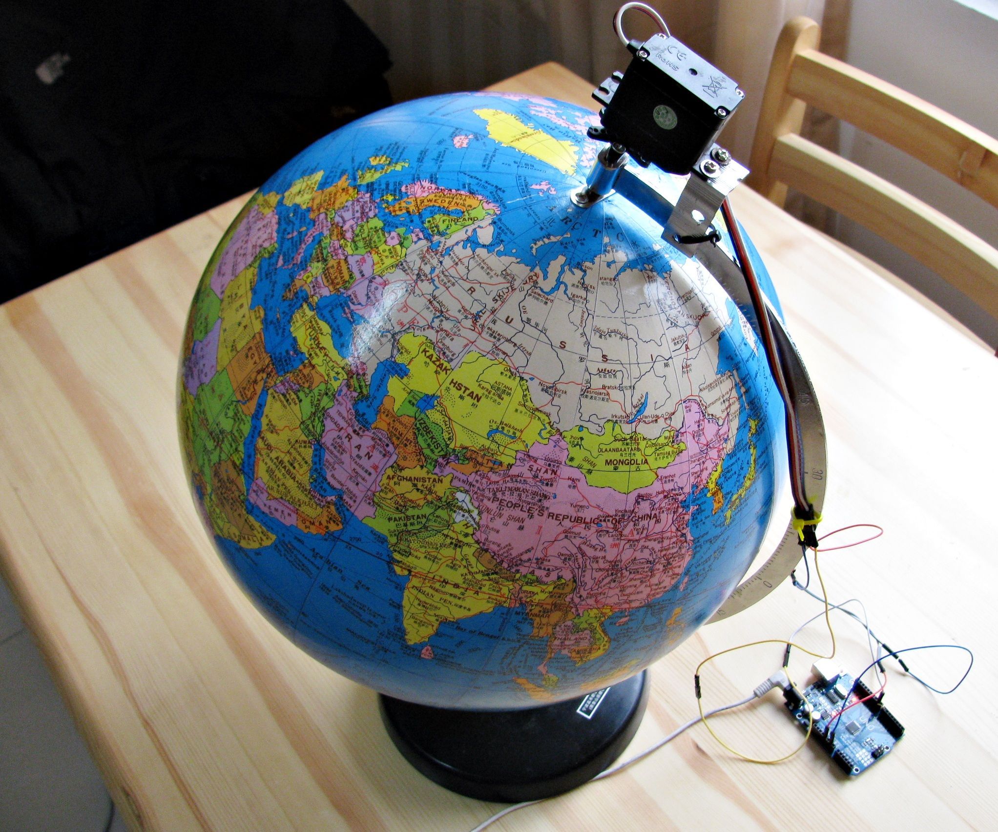 Motorized World Globe