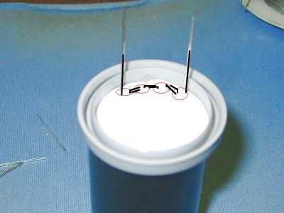 Solder the LED's Together.