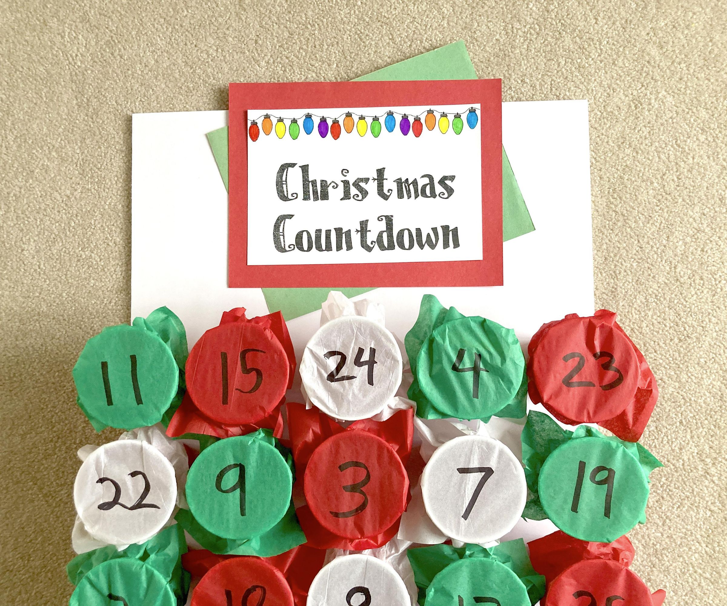 Punch Out Advent Calendar