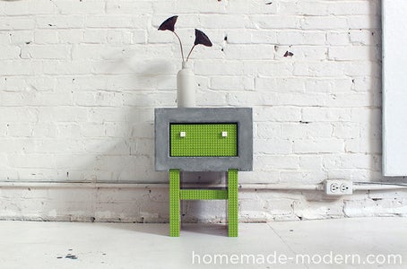 HomeMade Modern DIY Concrete Nightstand