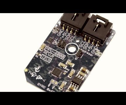 Motion Tracking Using MPU-6000 and Particle Photon