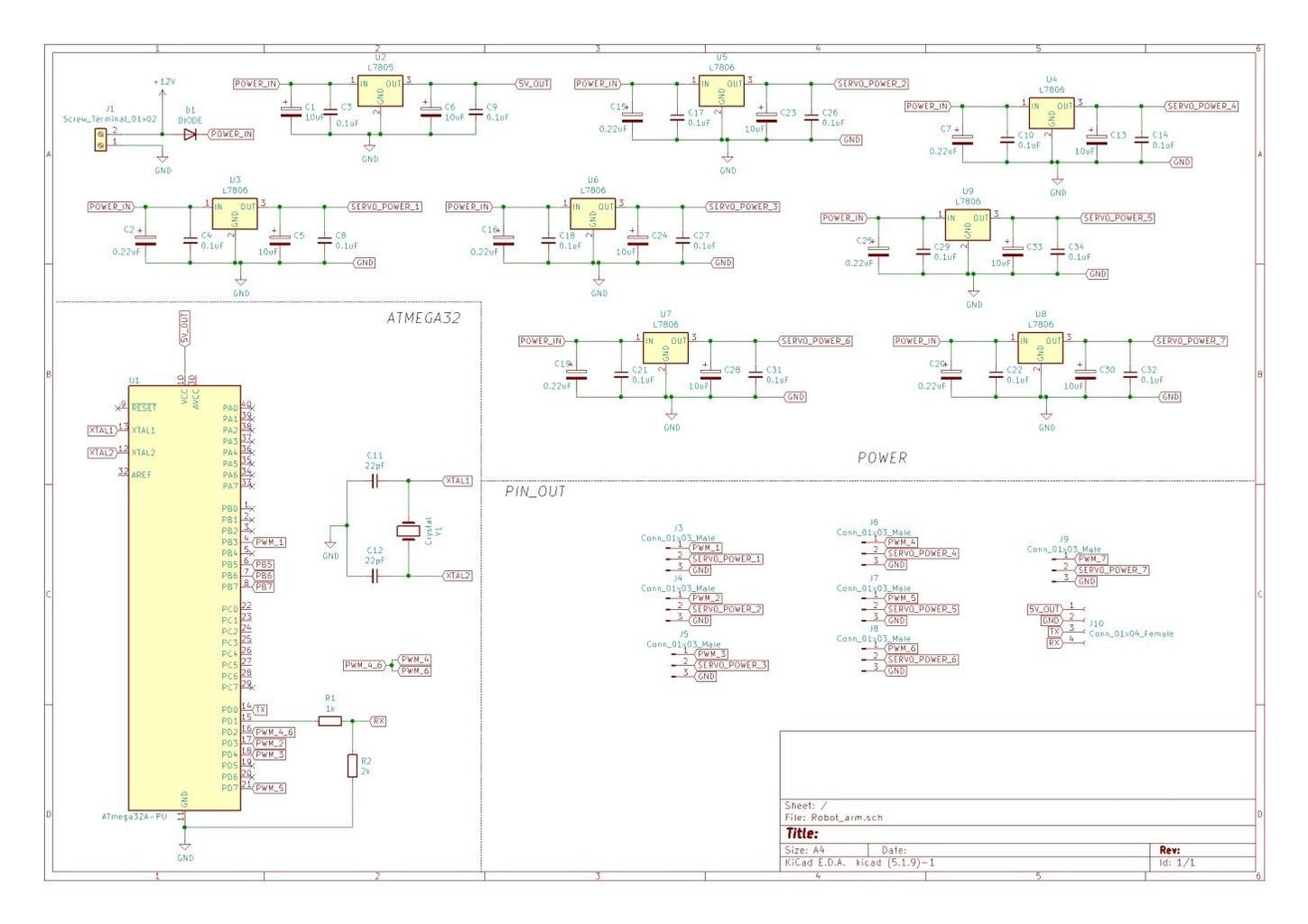 Mobile Controlled Robot Arm From Scratch V1 7 Steps with Pictures Circuit Diagram
