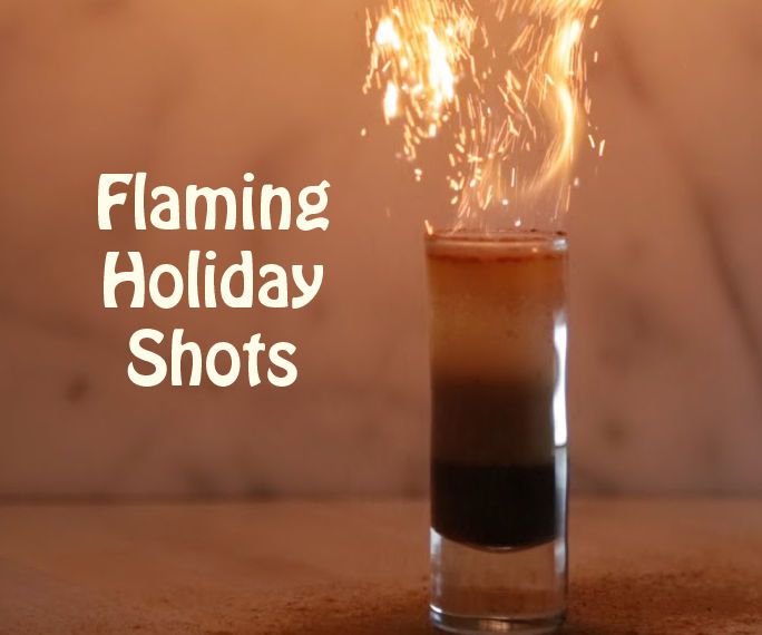 3 Flaming Holiday Shots