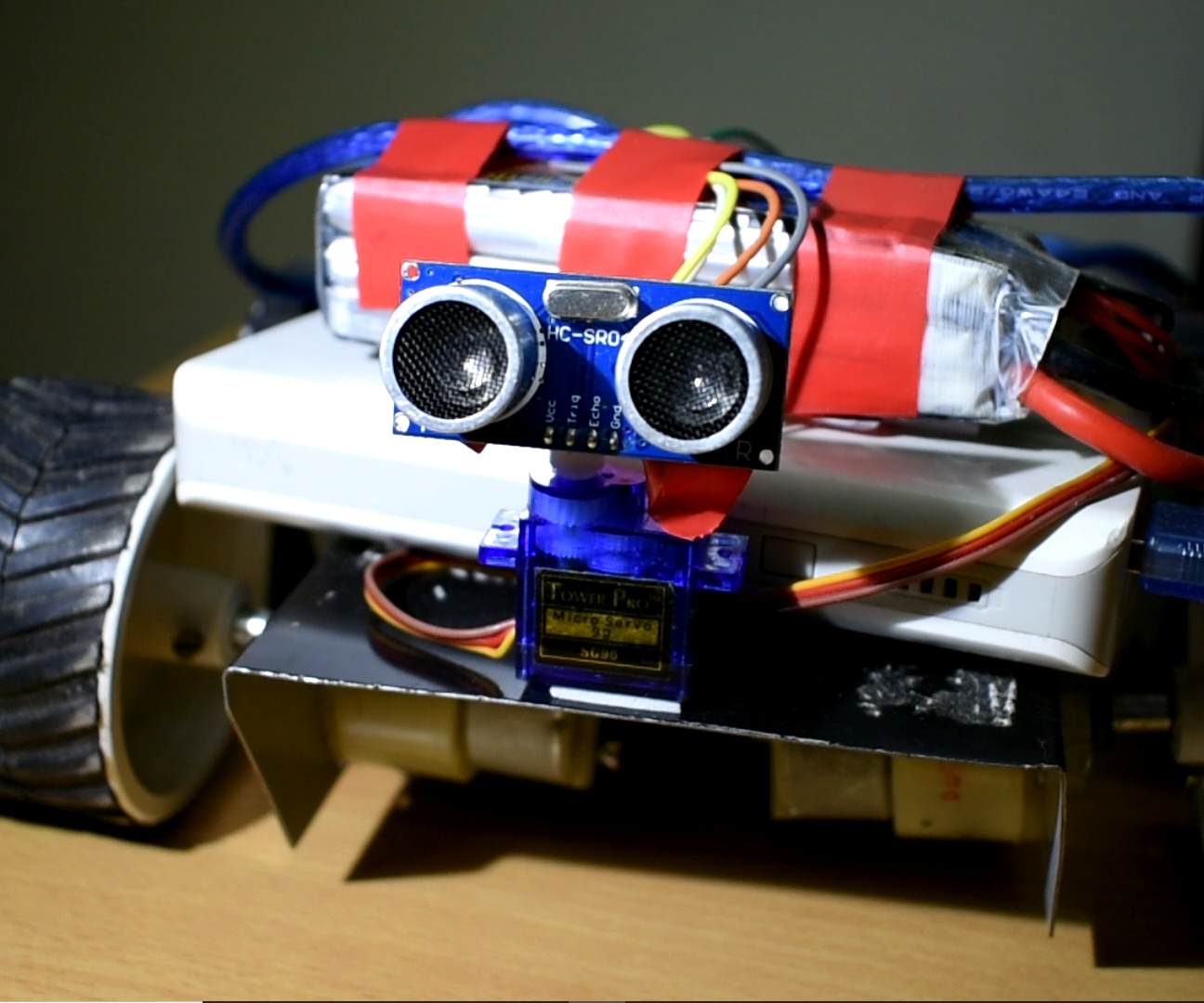Obstacle Avoiding Robot Using Arduino (4 Wheels)