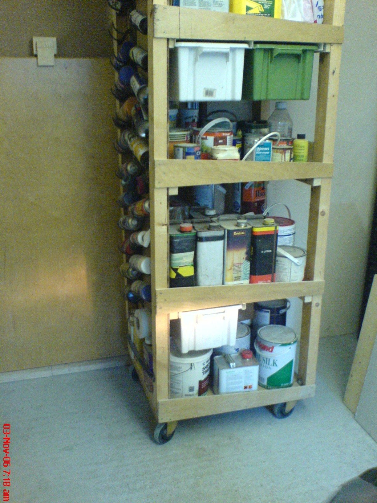 GARAGE MOBILE STORAGE RACK