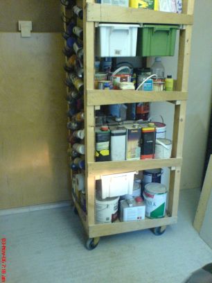 GARAGE MOBILE STORAGE RACK