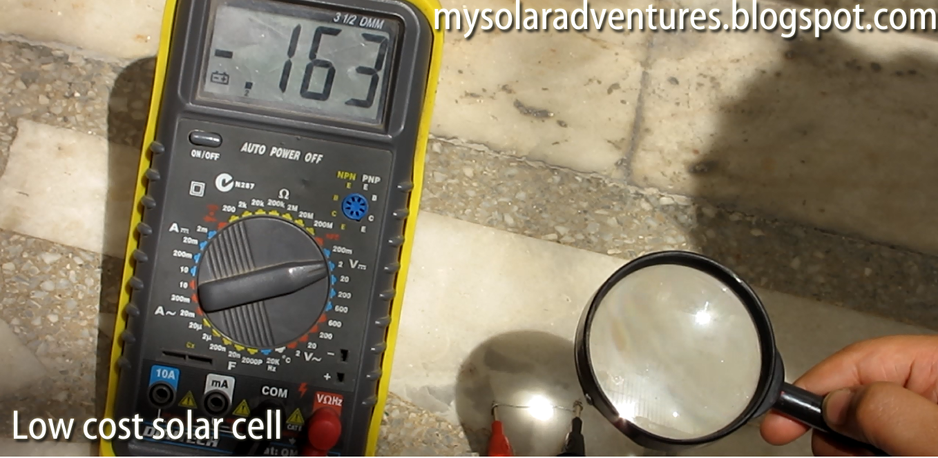 How to make  Low cost solar panel - Using a silicon diode as a solar cell