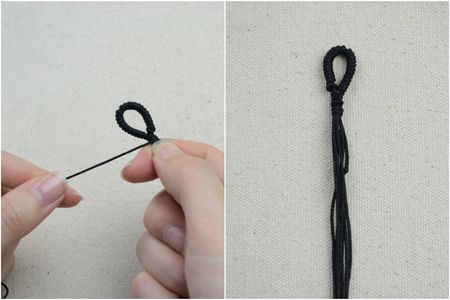 Prepare the Top Loop for Mommy Necklace