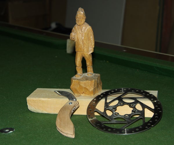 Make a Folding Locking Pocket Knife From a MTB Disk Brake