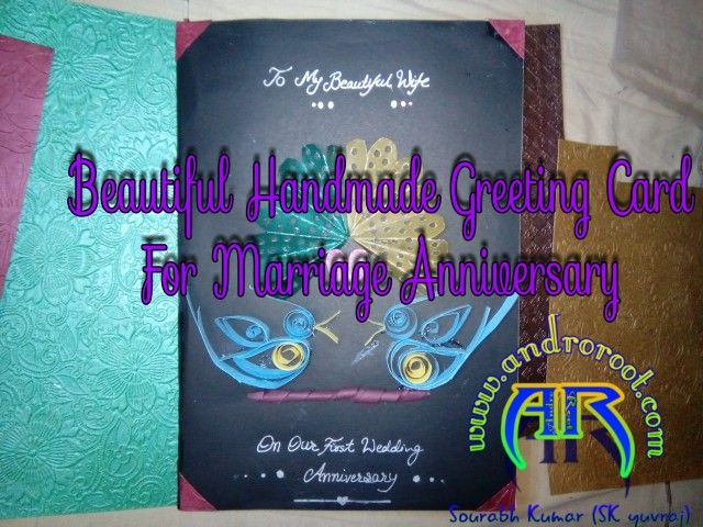 Beautiful and Easy Greeting Card for Wedding Anniversary
