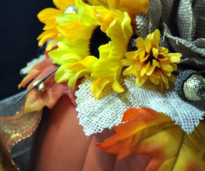 Elegant Floral Pumpkin