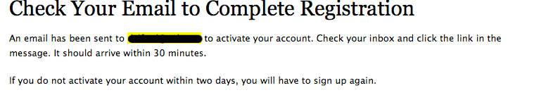 Activate Your Account